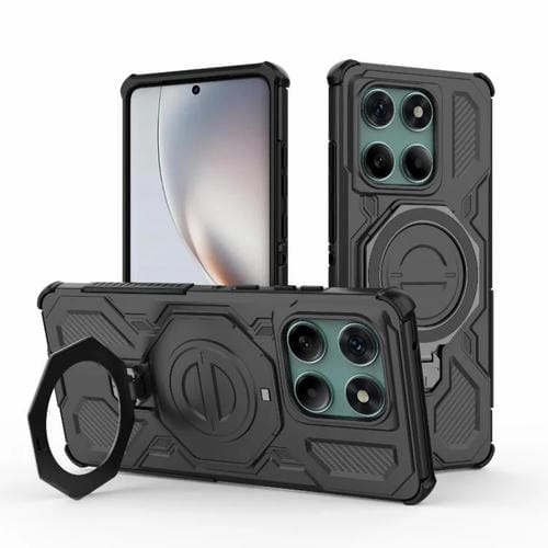 Funda magnética de TPU y PC MagSafe de color sólido para Motorola Edge 60 Fusion 5G Global J-20 (negro)