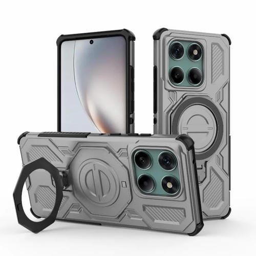 Funda magnética de TPU y PC MagSafe de color sólido para Motorola Edge 60 Fusion 5G Global J-20 (gris)