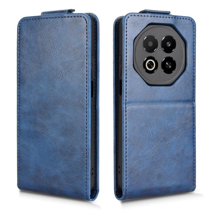 Funda magnética de cuero con tapa vertical y hebilla para Meizu Note 16 (azul)