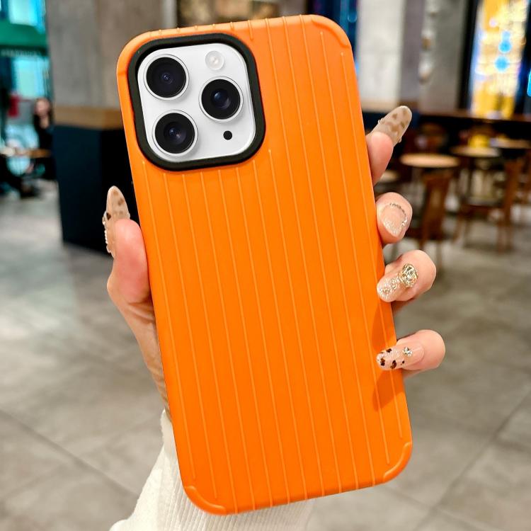 Funda MagSafe de cobertura total para iPhone 11 Pro Max con diseño inspirado en equipaje (amarilla)