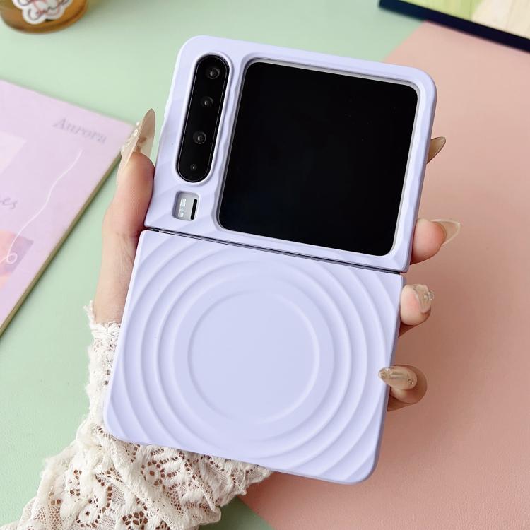 Funda de PC con textura MagSafe y tacto suave para Huawei Pura X (morado)