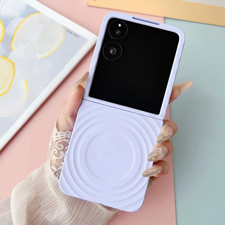 Funda para Xiaomi Mix Flip Wave Texture MagSafe con tacto suave (morado)