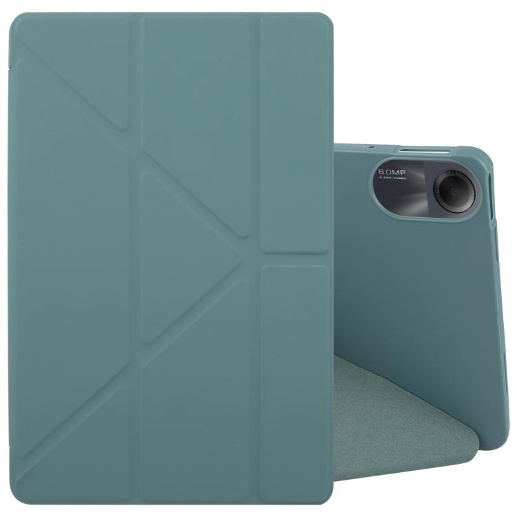 Funda de silicona deformable para Xiaomi Redmi Pad 2 (verde oscuro)