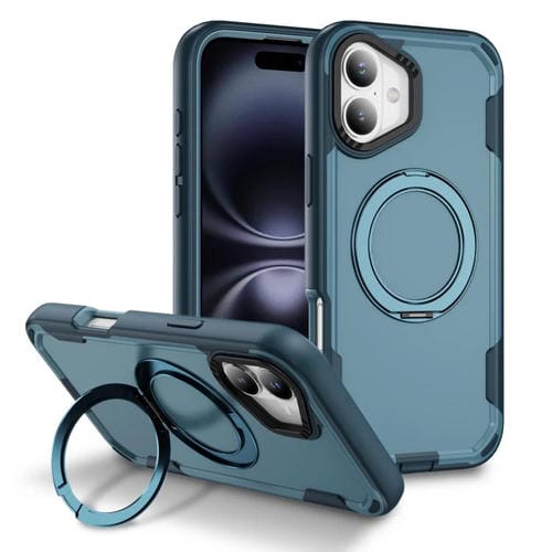 Funda protectora MagSafe para iPhone 16 Plus (azul rey y azul)