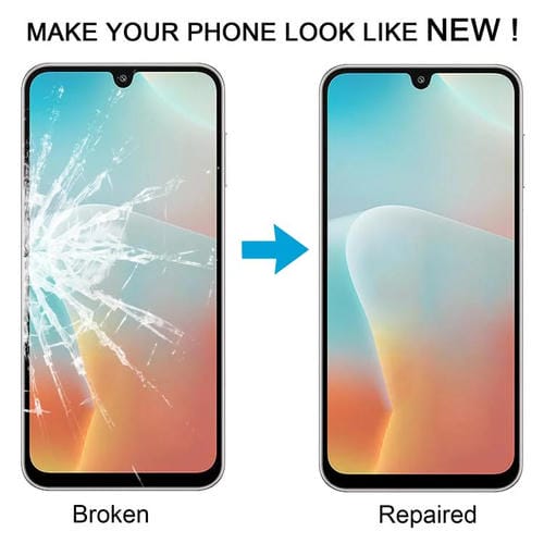 Frontglaslinsen Samsung Galaxy M16 SM-M166P Frontbildschirmkleber OCA (10 Stück)