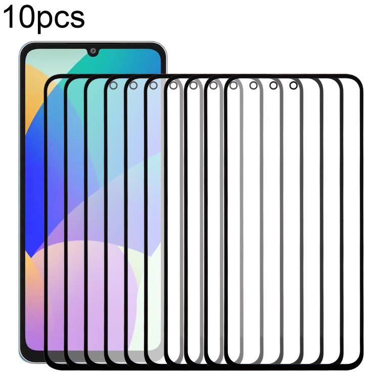 Lenti in vetro esterno schermo frontale Samsung Galaxy F06 5G SM-E066B con adesivo OCA (10 pezzi)