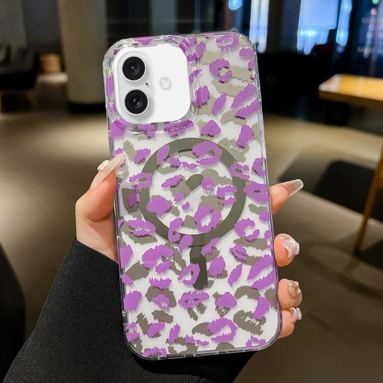 Funda MagSafe con laminado de doble cara IMD para iPhone 16 Plus (morada)
