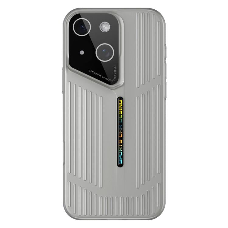 Funda para iPhone 14, translúcida, esmerilada y con disipación de calor (negra y gris)
