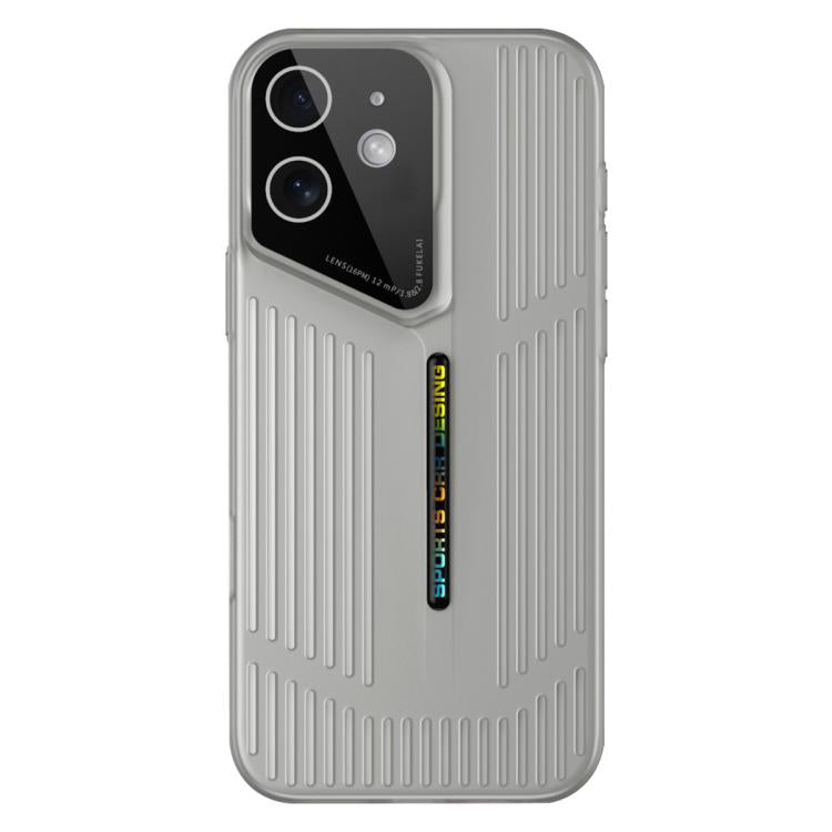 Funda para iPhone 12, translúcida, esmerilada y con disipación de calor (negra y gris)