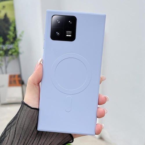 Funda magnética MagSafe de silicona líquida de color sólido para Xiaomi 13 (azul Yuanfeng)