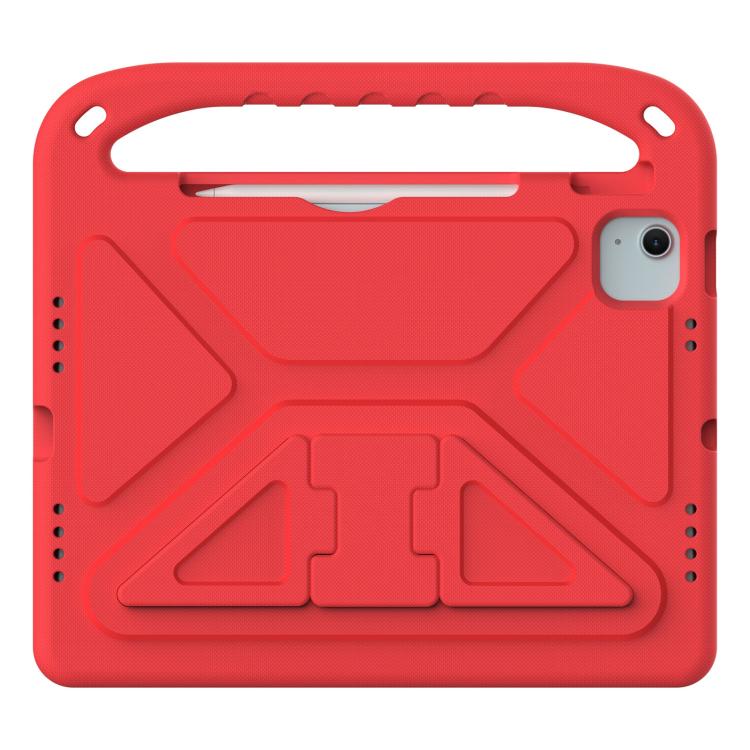 Funda de EVA a prueba de golpes con asa y soporte para iPad Air 11 (2024/2025) (roja)