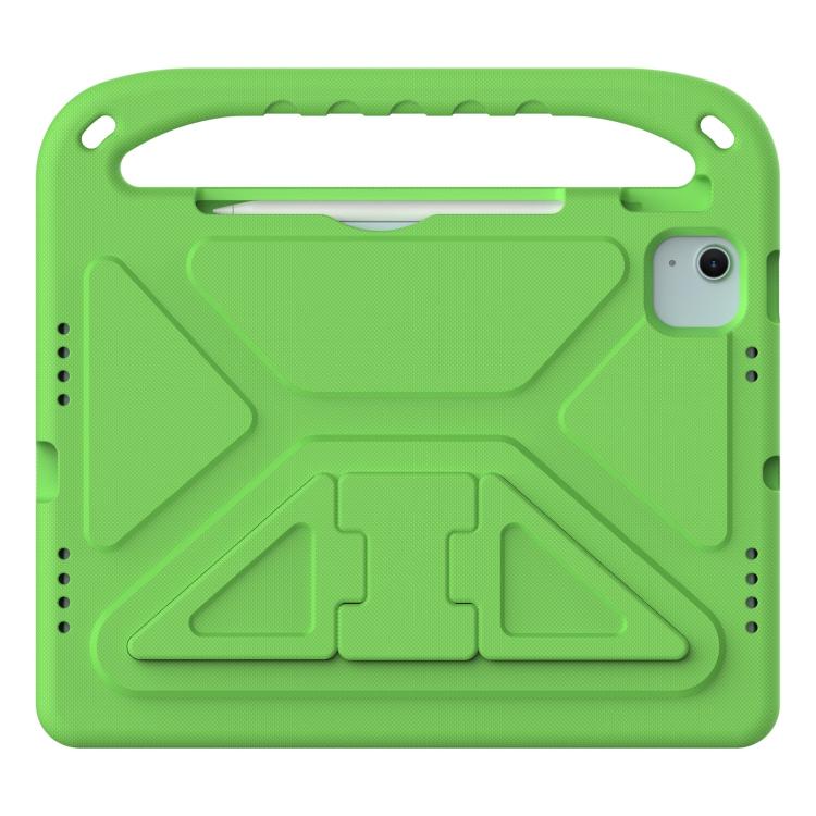 Funda de EVA a prueba de golpes con asa y soporte para iPad Air 11 (2024/2025) (verde)