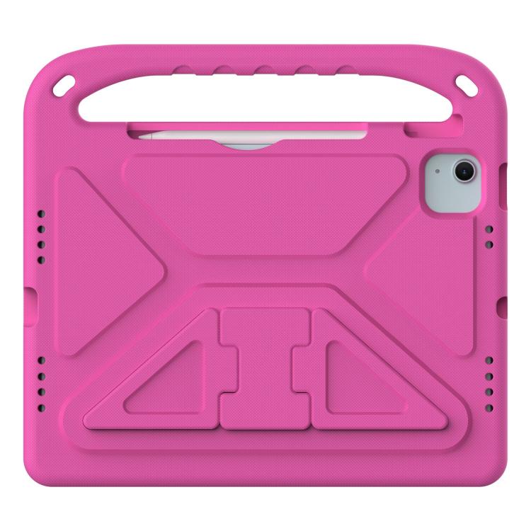 Funda de EVA a prueba de golpes con asa y soporte para iPad Air 11 (2024/2025) (rosa)