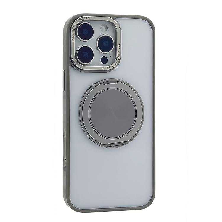Funda MagSafe semitransparente con rotación de 360 grados para iPhone 14 Pro Max (gris)