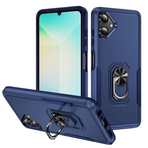 Funda Pioneer Armor de PC y TPU resistente con soporte para Samsung Galaxy A06 4G/5G (azul)