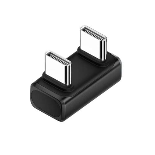 Adaptador tipo C de 240 W y 80 Gbps con todas las funciones, modelo: macho a macho en forma de U (negro)