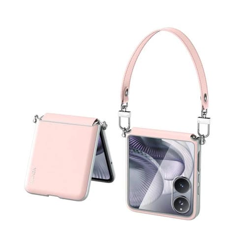 Funda de cuero líquido SULADA para Xiaomi Mix Flip 2, a prueba de golpes (rosa)