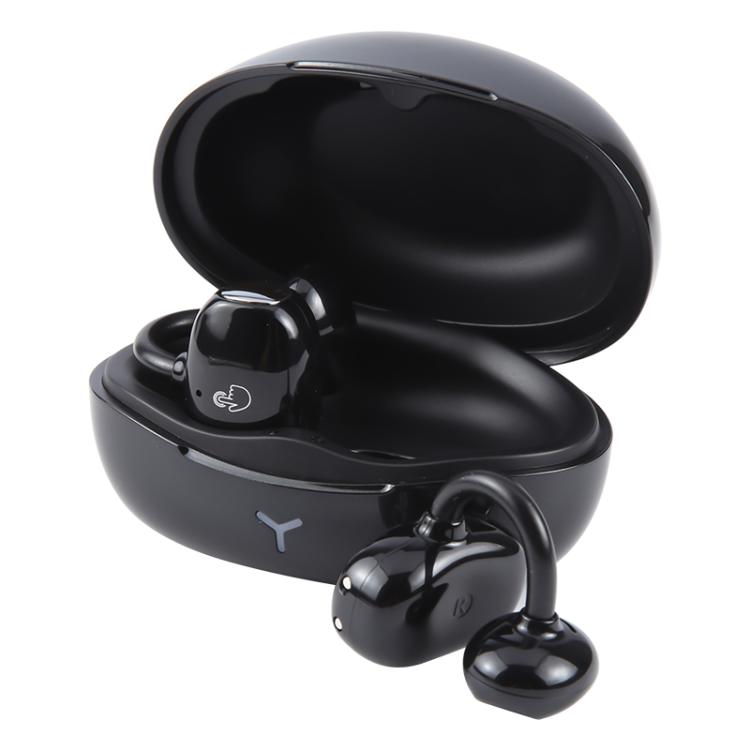 Auriculares inalámbricos Bluetooth ZGA GS24 con clip para la oreja (negros)