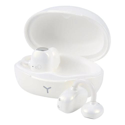 Auriculares inalámbricos Bluetooth con clip para la oreja ZGA GS24 (blancos)
