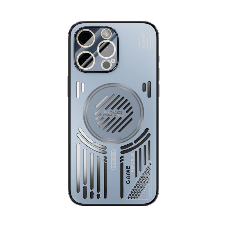 Funda ABEEL Ice Fox Series con disipador de calor Magsafe para iPhone 15 Pro Max (verde claro)