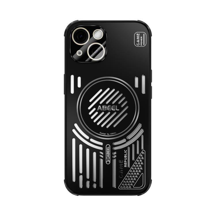 Funda ABEEL Ice Fox Series con disipador de calor Magsafe para iPhone 15 (negra)