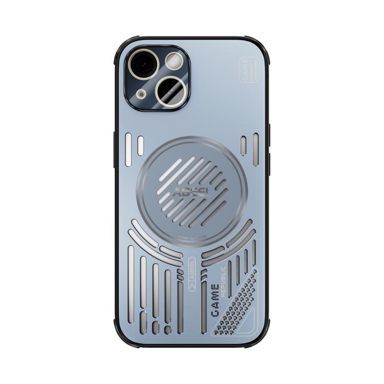 Funda para iPhone 15 ABEEL Ice Fox Series con disipador de calor Magsafe (azul)