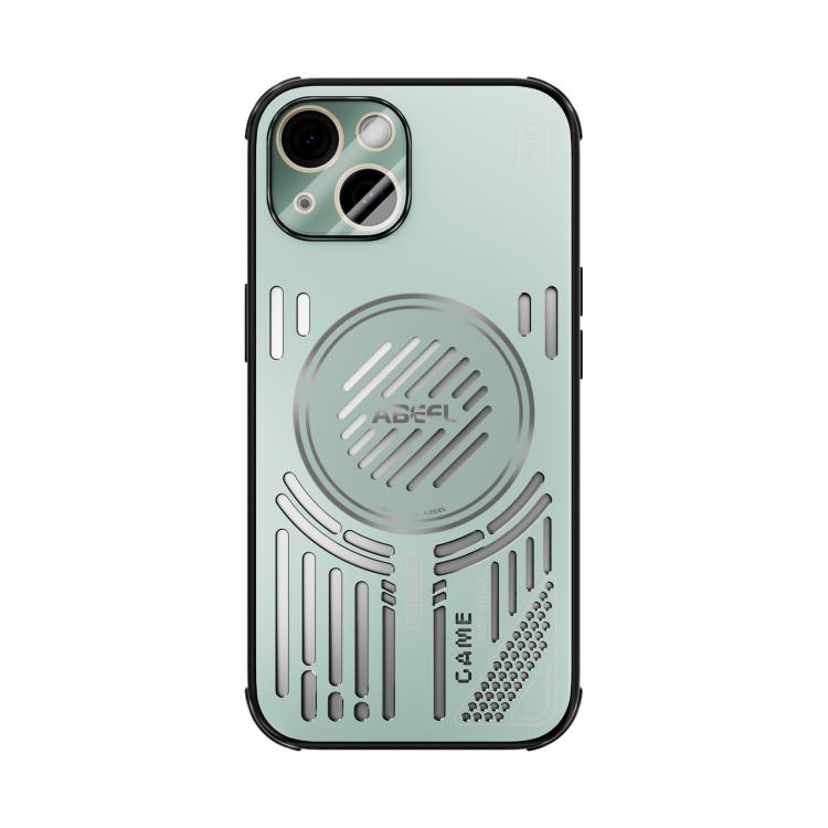 Funda ABEEL Ice Fox Series para iPhone 15 con disipador de calor Magsafe (verde claro)
