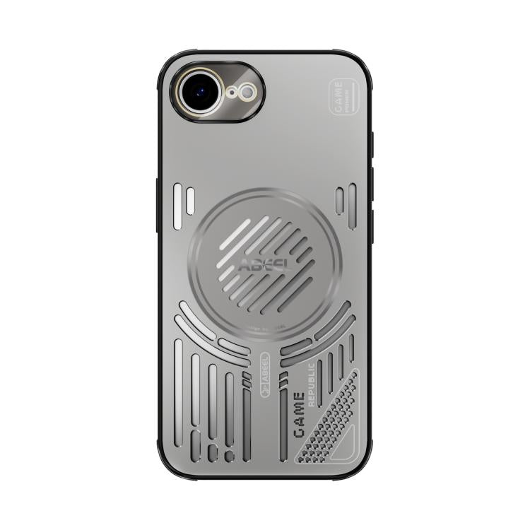 Funda ABEEL Ice Fox Series para iPhone 16e con disipador de calor Magsafe (gris titanio)