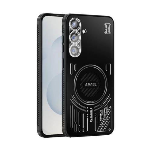 Funda con disipador de calor Magsafe para Samsung Galaxy S25+ 5G ABEEL Ice Fox Series (negra)