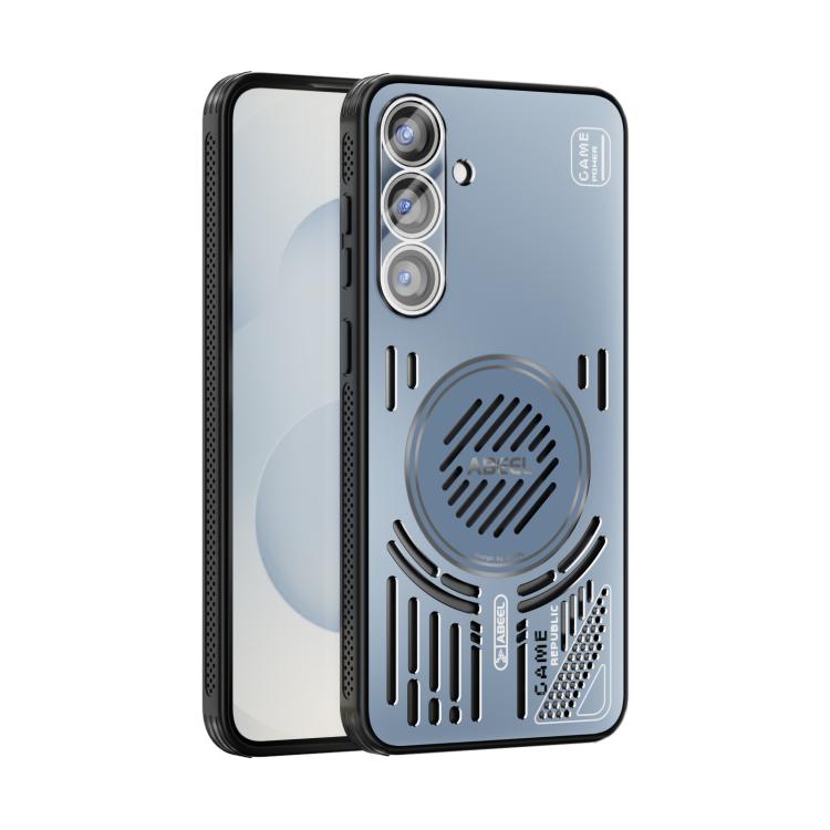 Funda con disipador de calor Magsafe para Samsung Galaxy S25+ 5G ABEEL Ice Fox Series (azul)