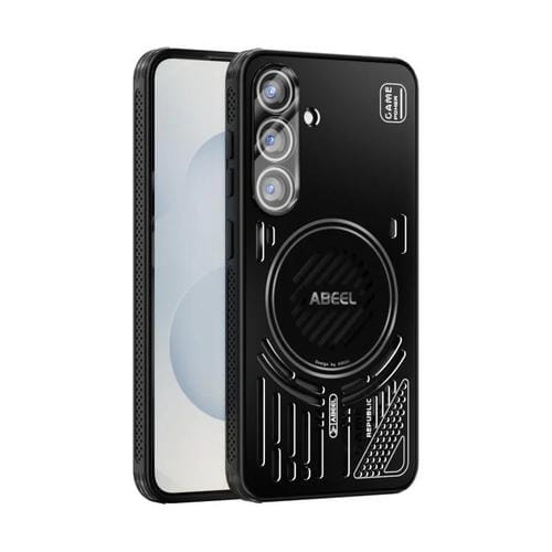 Funda con disipador de calor Magsafe para Samsung Galaxy S25 5G ABEEL Ice Fox Series (negra)
