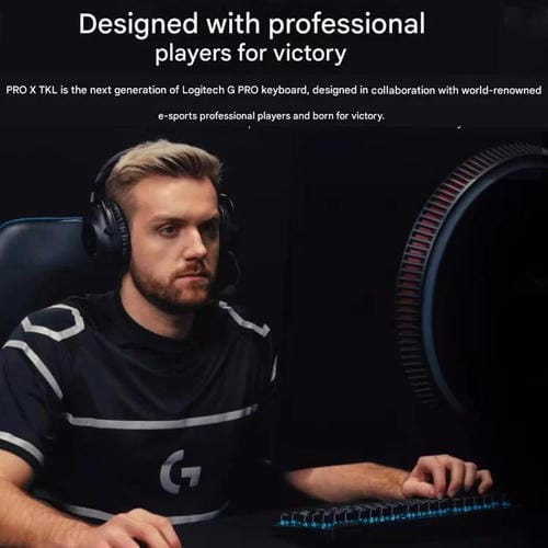 Teclado inalámbrico Logitech G PRO X TKL interruptores mecánicos GX-T (Rosa)