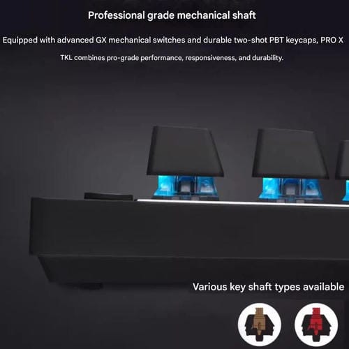 Teclado inalámbrico Logitech G PRO X TKL interruptores mecánicos GX-T (Negro)