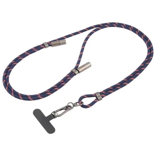 Type-C to Type-C Data Charging Cable Crossbody Phone Long Lanyard(Dark Blue)