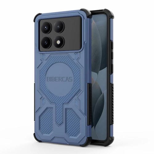 Funda BIBERCAS Real Color Series MagSafe a prueba de golpes para Redmi K70E (azul)