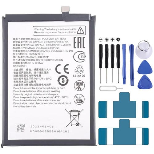 Batería de repuesto para ZTE Blade A73 CN550 E6553ZTE-B de 5000 mAh