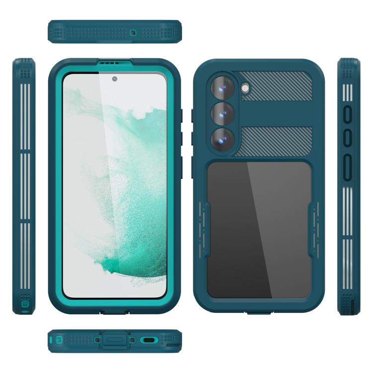 Funda impermeable RedPepper IP68 triple para Samsung Galaxy S23 5G (azul)