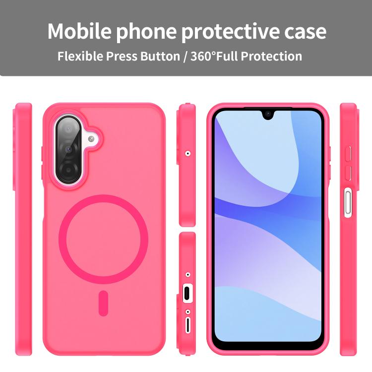 Funda hĂbrida de TPU translĂșcida con acabado mate MagSafe para Samsung Galaxy A26 5G (rosa)