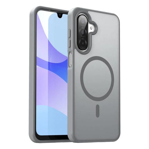 Funda hĂbrida de TPU translĂșcida con acabado mate MagSafe para Samsung Galaxy A26 5G (gris plateado)