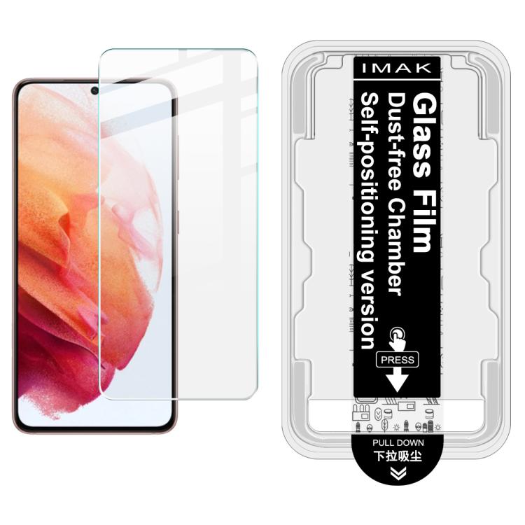 Para Samsung Galaxy S21 5G imak Localizador de cĂĄmara libre de polvo Serie H PelĂcula de vidrio templado