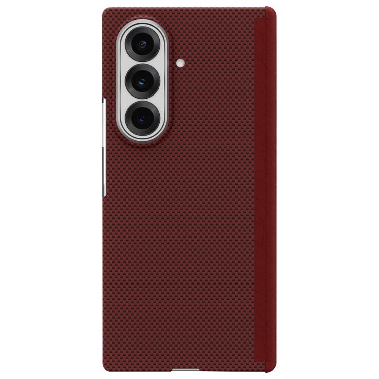 Funda magnética de nanofibra MagSafe para Samsung Galaxy Z Fold7 5G (roja)
