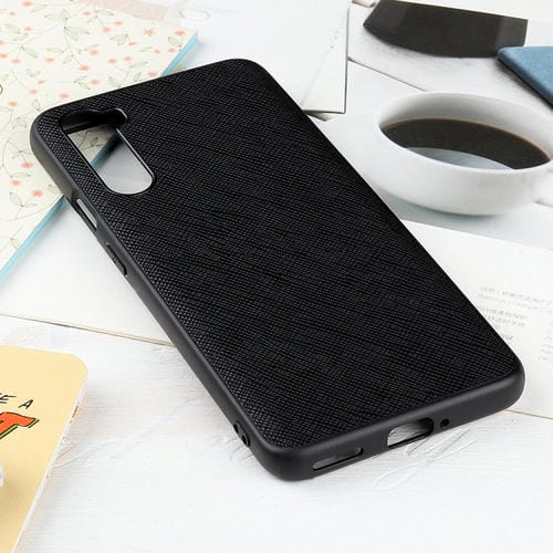 Hella Funda protectora de cuero genuino con textura cruzada para Huawei Mate 4 Lite / Maimang 9 (Negro)