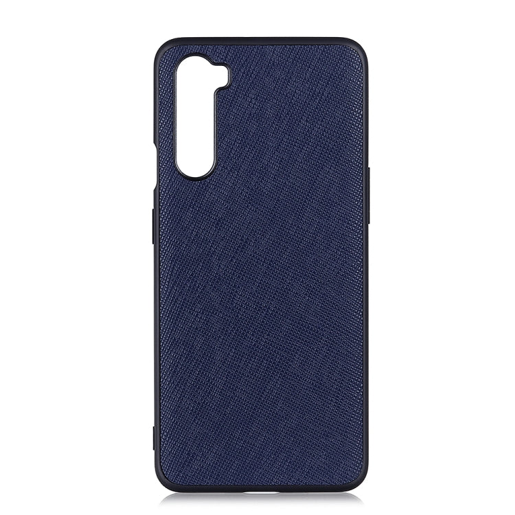 Hella Funda protectora de cuero genuino con textura cruzada para Huawei Mate 4 Lite / Maimang 9 (Azul)