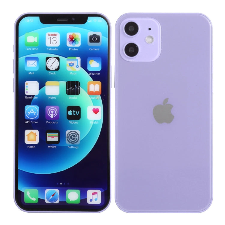 Para iPhone 12 mini Pantalla a color Modelo de pantalla ficticia falsa que no funciona (Púrpura)