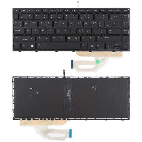 Teclado retroiluminado (negro) para HP ProBook 430 G5, 440 G5, 445 G5, 640 G4, 640 G5, L01071-001, L00735-001, versión estadounidense