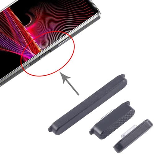 Original Sony Xperia 1 III Power Button and Volume Control (Black)