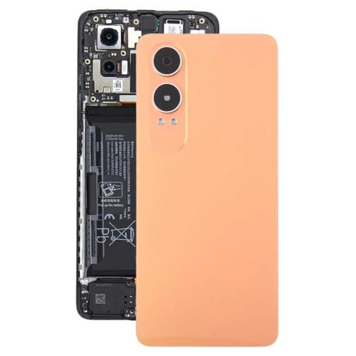 Back Cover Plastic Cover with Camera Lens Cover OnePlus Nord CE4 Lite (Orange)