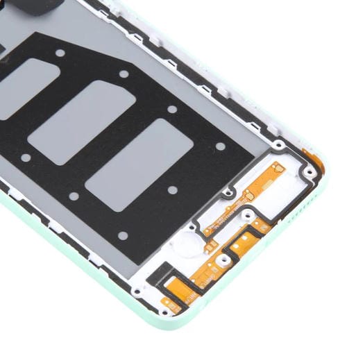 Couvercle arrière de batterie en plastique avec cadre central et couvercle de lentille d'appareil photo pour ZTE Blade V70 Max (Vert)
