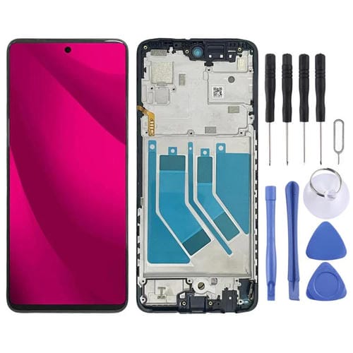 Ecrã Completo T-Mobile Revvl 7 Pro com Moldura (Preto)