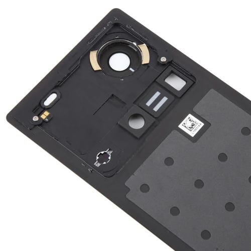 Back Glass Battery Cover with Camera Lens Cover for ZTE Nubia Z70 Ultra NX733J NX736J (Black)